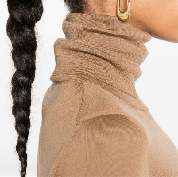 NWT MaxMara Saluto Wool Turtleneck Sweater Small - Picture 4 of 10